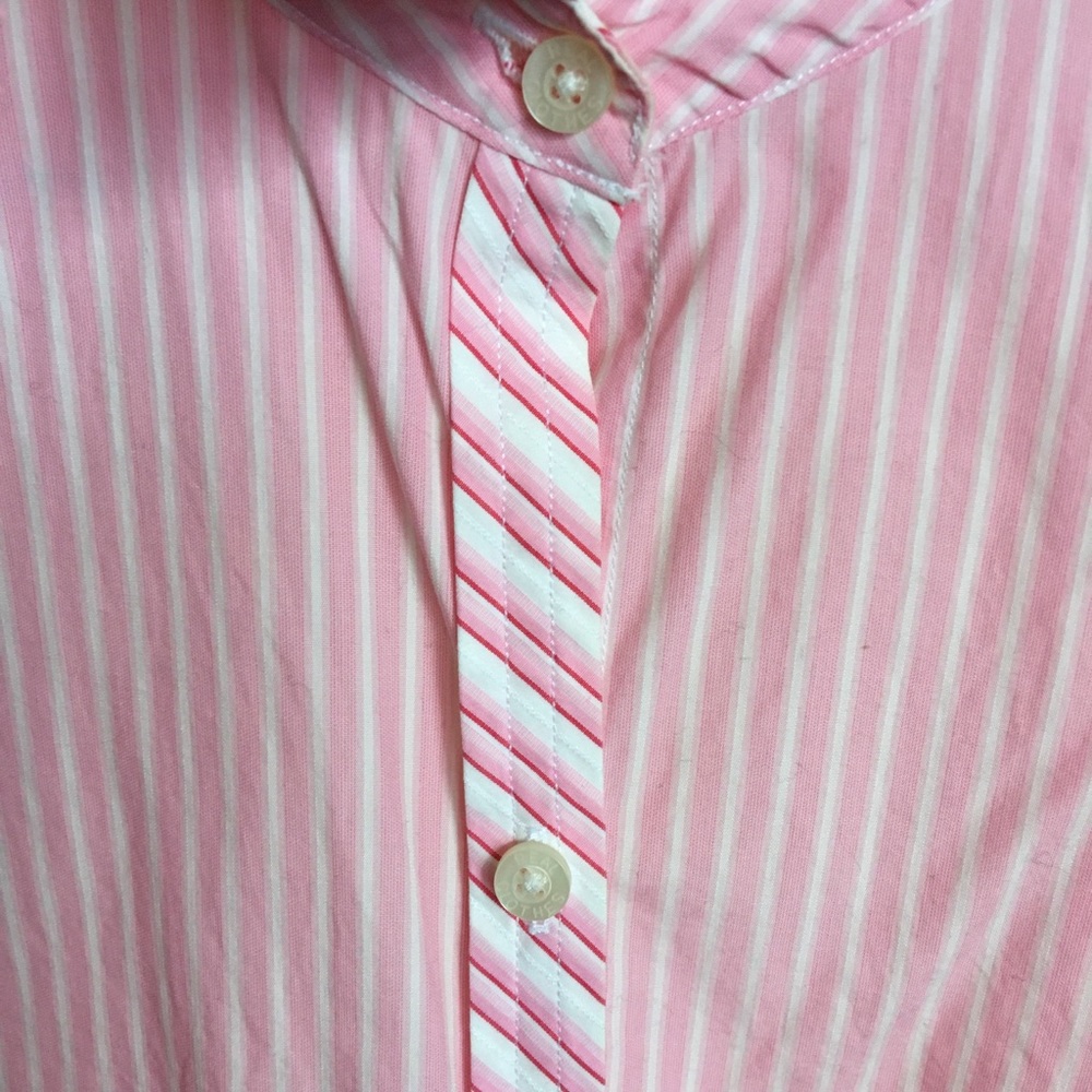 Fun, Peppermint Striped Fitted Button Down,Saks. - image 2